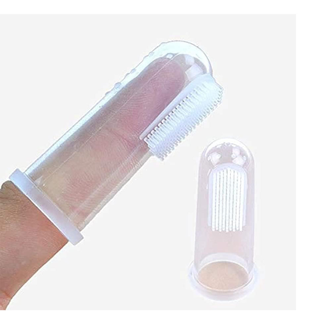 TRUE Silicone Finger Toothbrush with Case – 1 Piece
