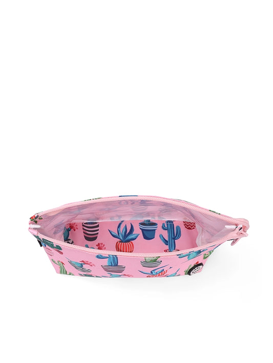 Pink Cactus Medium Pouch