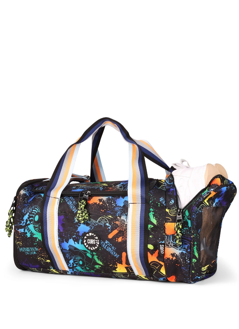 Monster Truck two side Pocket Large Duffel bag