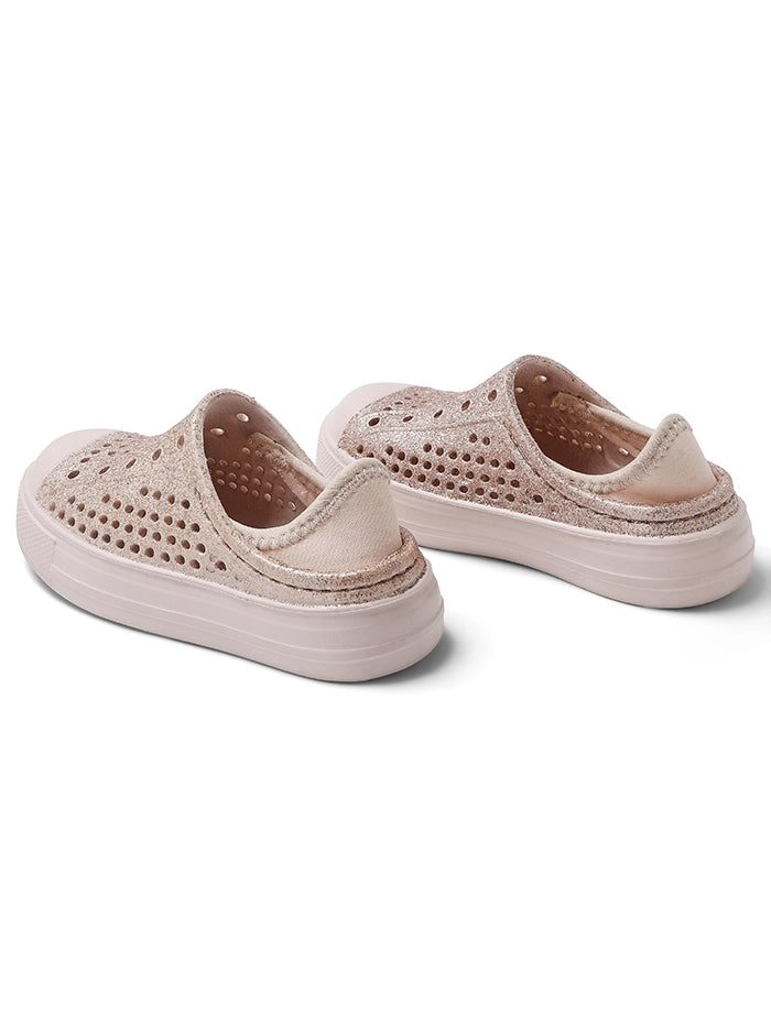 Gold Glitter Elastic YOYO Slip-on Sneaker