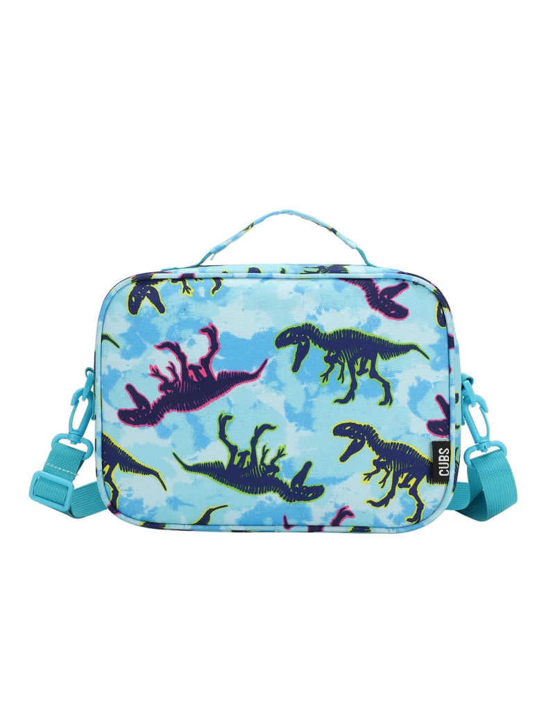 Dino Tie Dye cross body lunch bag