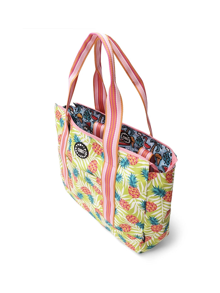 Flamingos And Pineapples Double Face Tote Bag