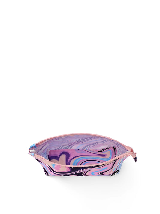 Lilac Swirls Medium Pouch