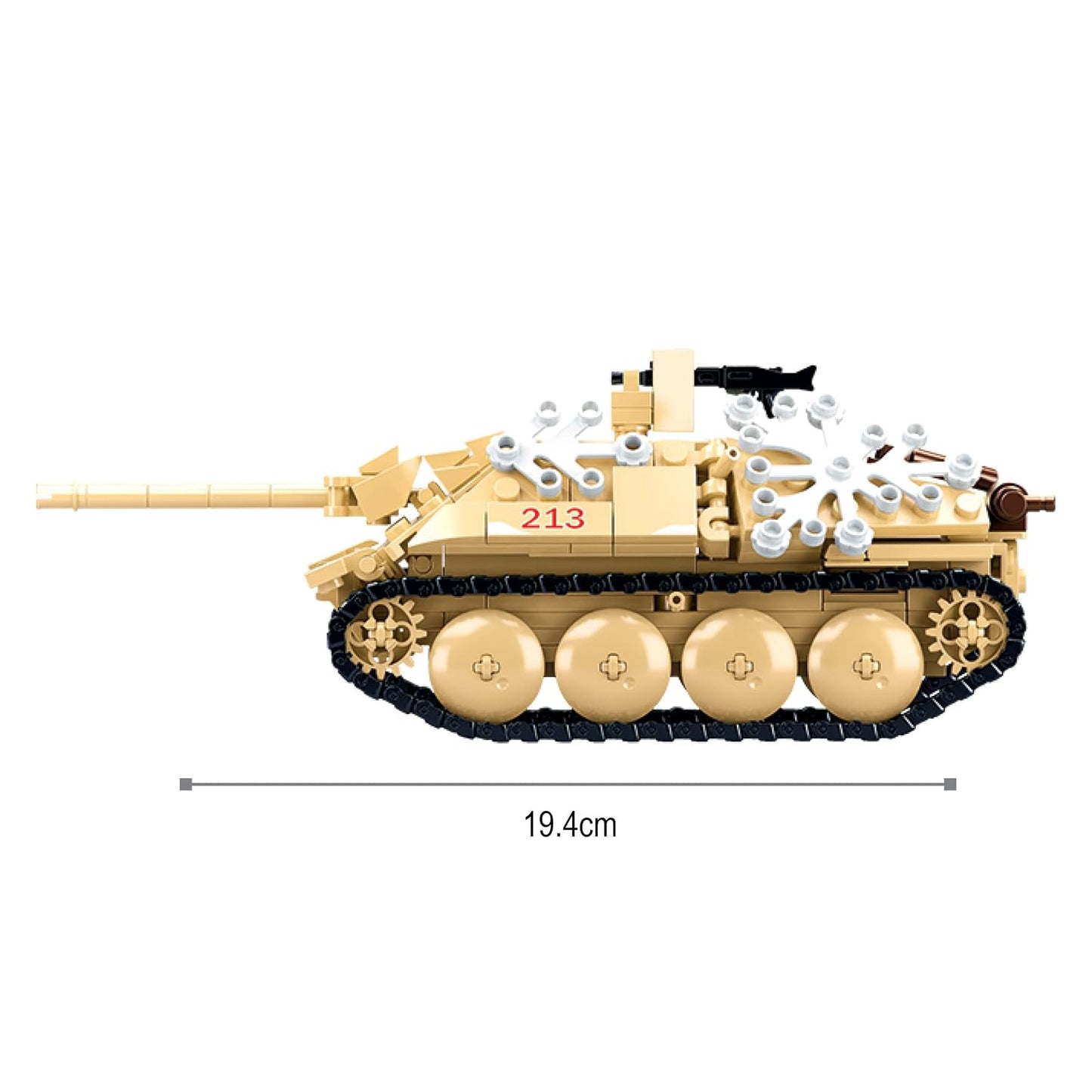 Sluban Army Battle of Budapest Tank Destroyer (344 Pcs) Building Blocks Kit for Boys Aged 6 Years and Above Creative Construction Set, Blocks Compatible with Other Leading Brands, BIS Certified.