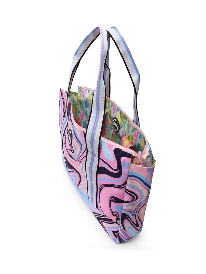 Cactus And Swirls Double Face Tote Bag