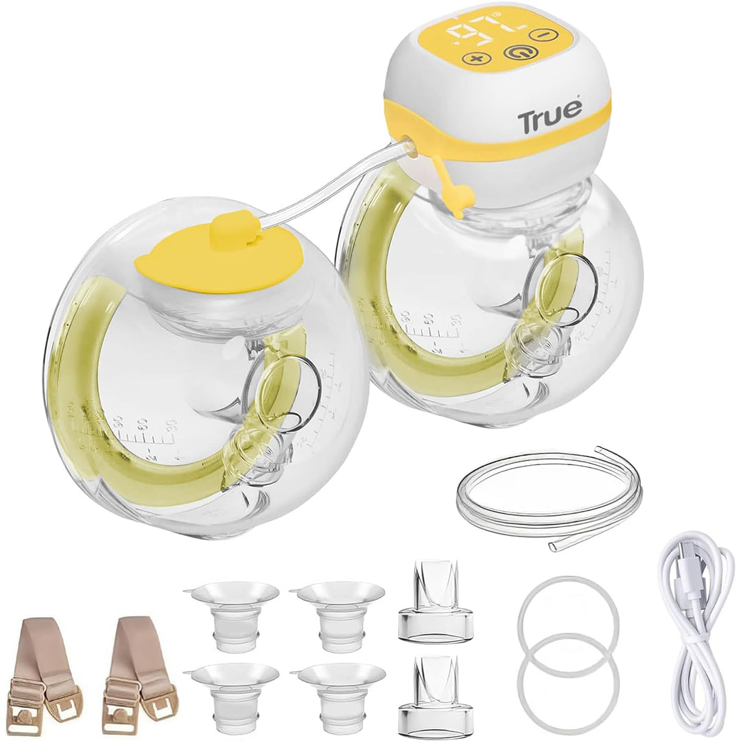 True Baby Wearable Double Electric Breast Pump – Yellow