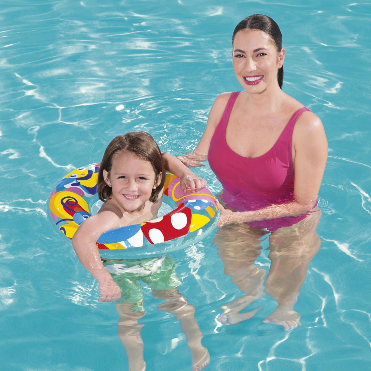 Bestway® ?22"/ 56cm Designer Swim Ring
