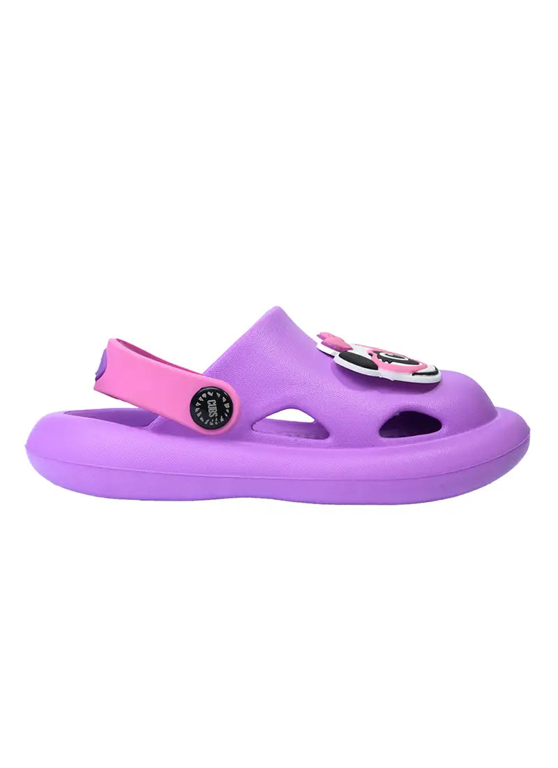 Kids Clog Panda Purple
