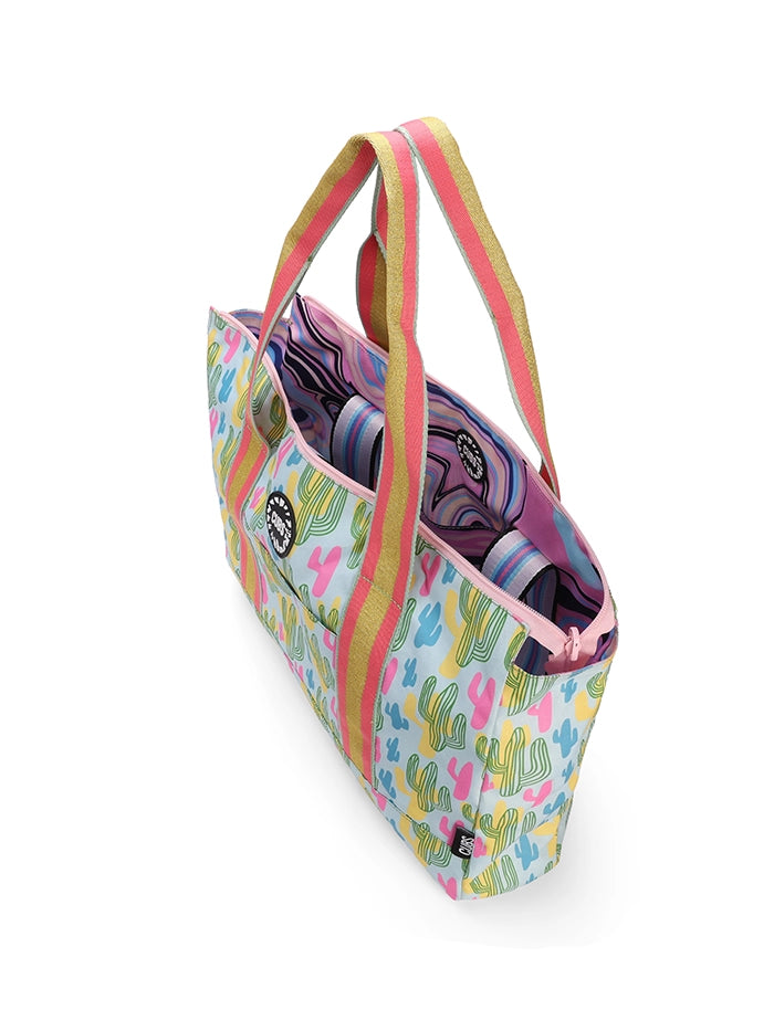 Cactus And Swirls Double Face Tote Bag