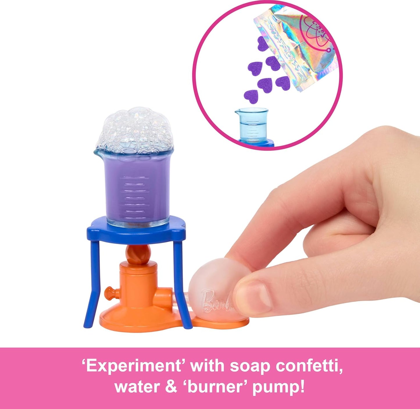Barbie - JCR70 Scientist Doll and Accessories with Blonde Fashion Doll, Laboratory Table, Microscope, Colour Changing Beaker and Petri Dish