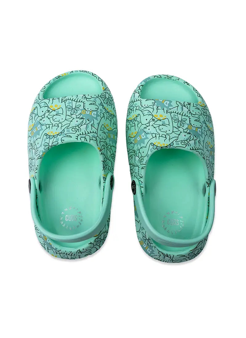 Open Toe Mint Green Cute Dino