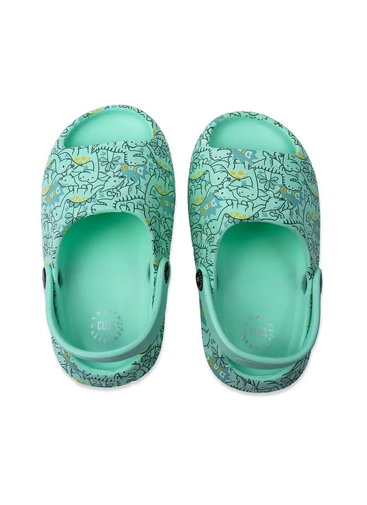 Open Toe Mint Green Cute Dino