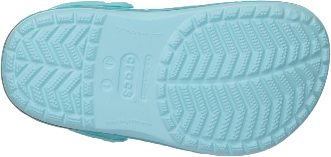 Girls Rubber Crocs – Aqua with Mermaid Design