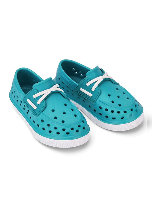 Teal Junior Jack Slip On Fake Laces Sneaker