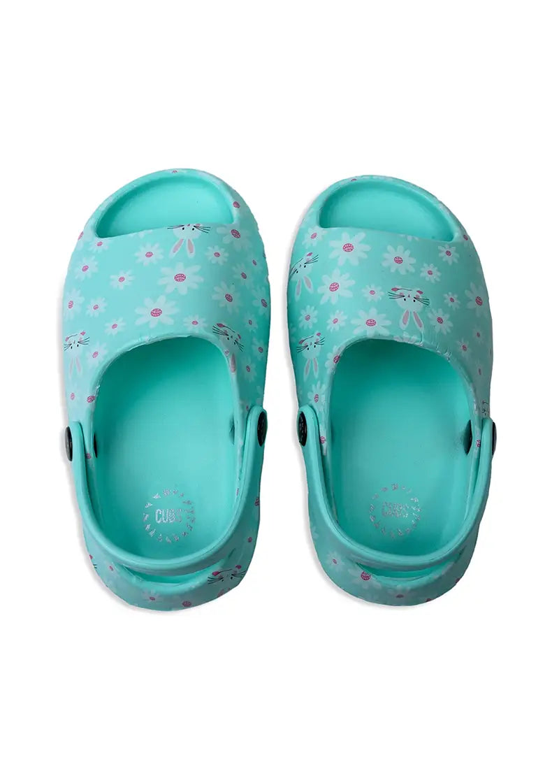 Open Toe Turquoise Bunny