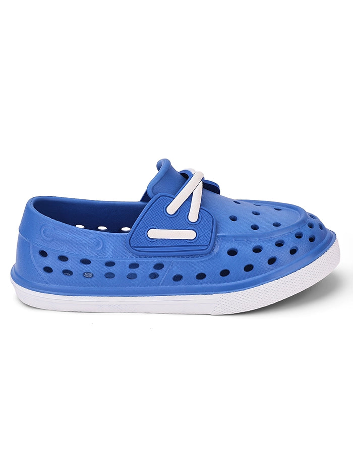 Navy Junior Jack Slip On Fake Laces Sneaker