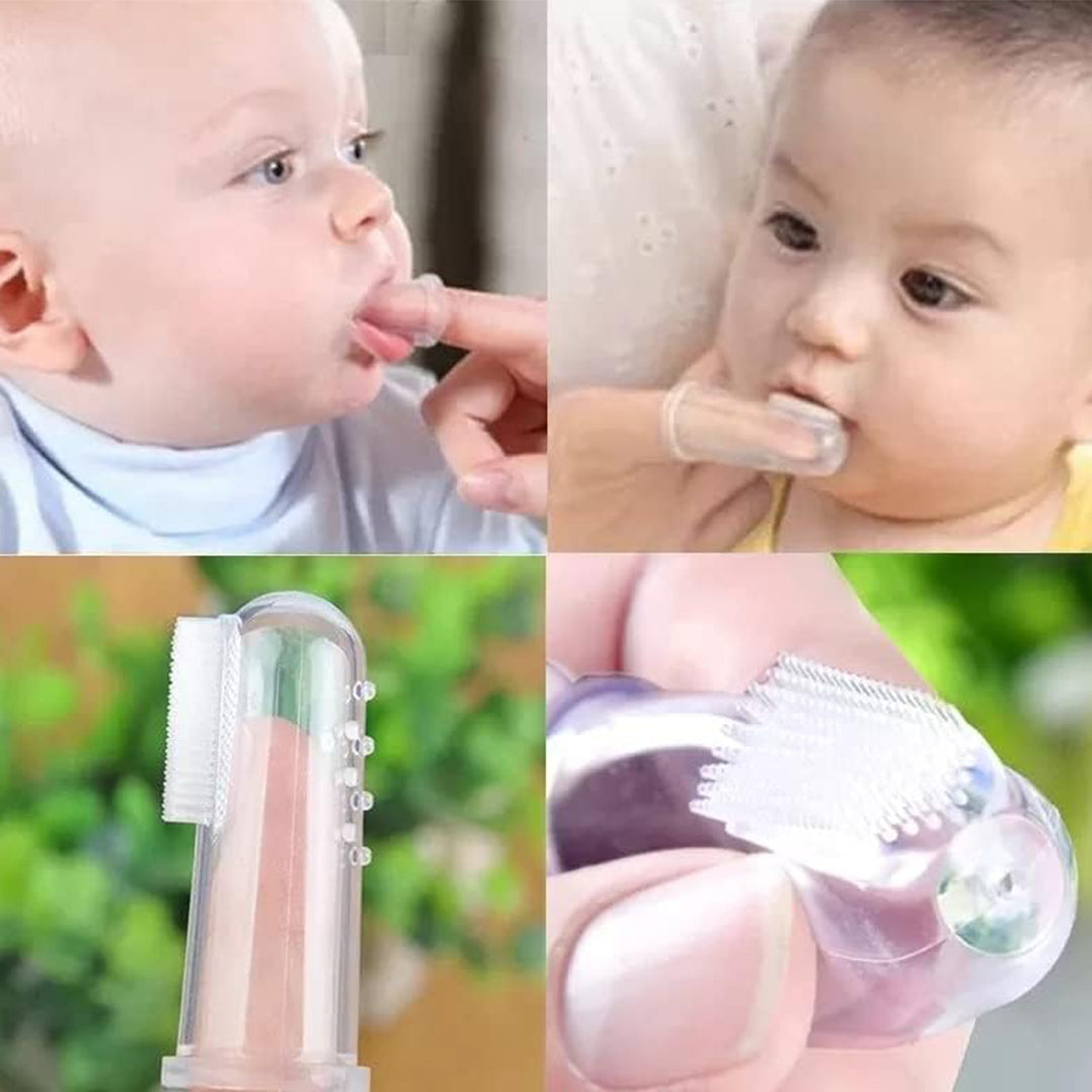 TRUE Silicone Finger Toothbrush with Case – 1 Piece