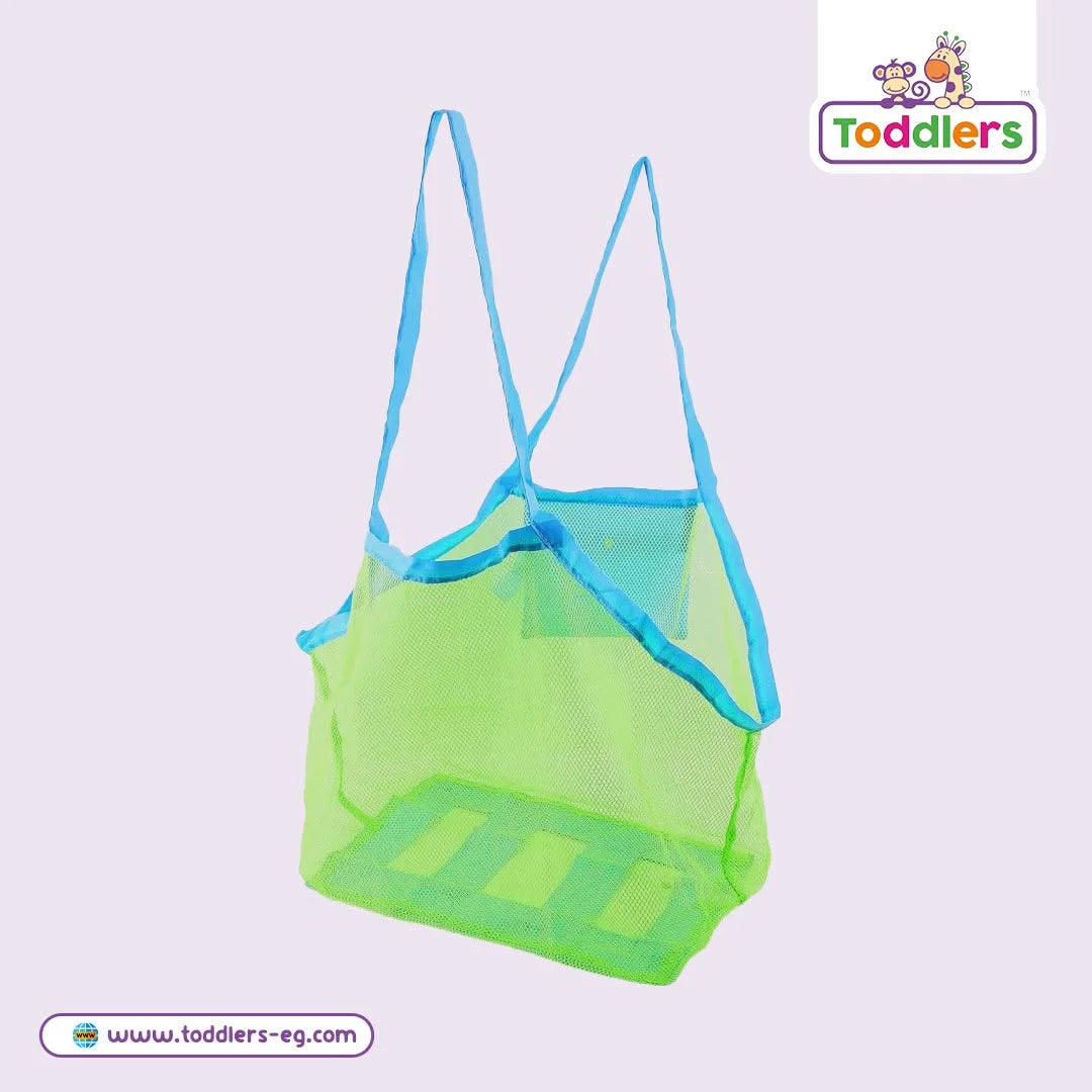 Beach Mesh Toy Storage Bag - Large Capacity Sand-Free Beach Tote