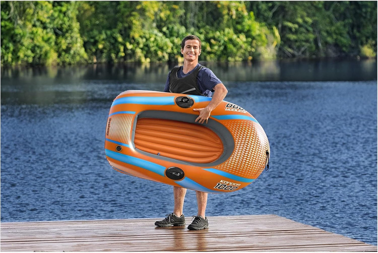 Bestway kondor 1000 raft, 1.49 m x 85 cm size