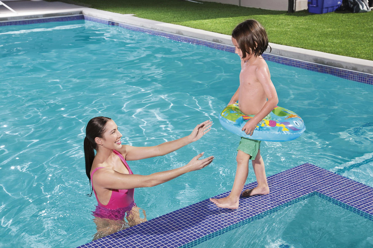 Bestway® ?22"/ 56cm Designer Swim Ring
