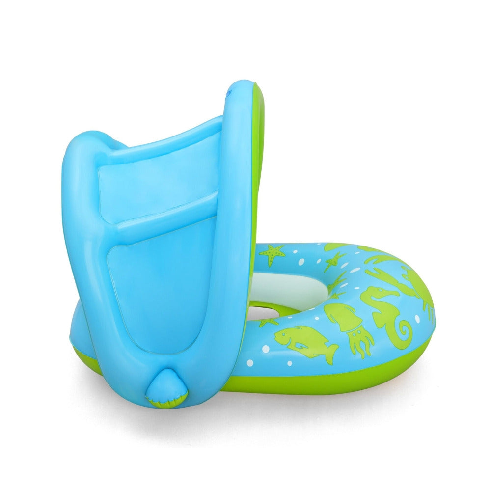 Bestway® Splash Star™ Inflatable Shaded Baby Boat Float - 74 cm x 74 cm