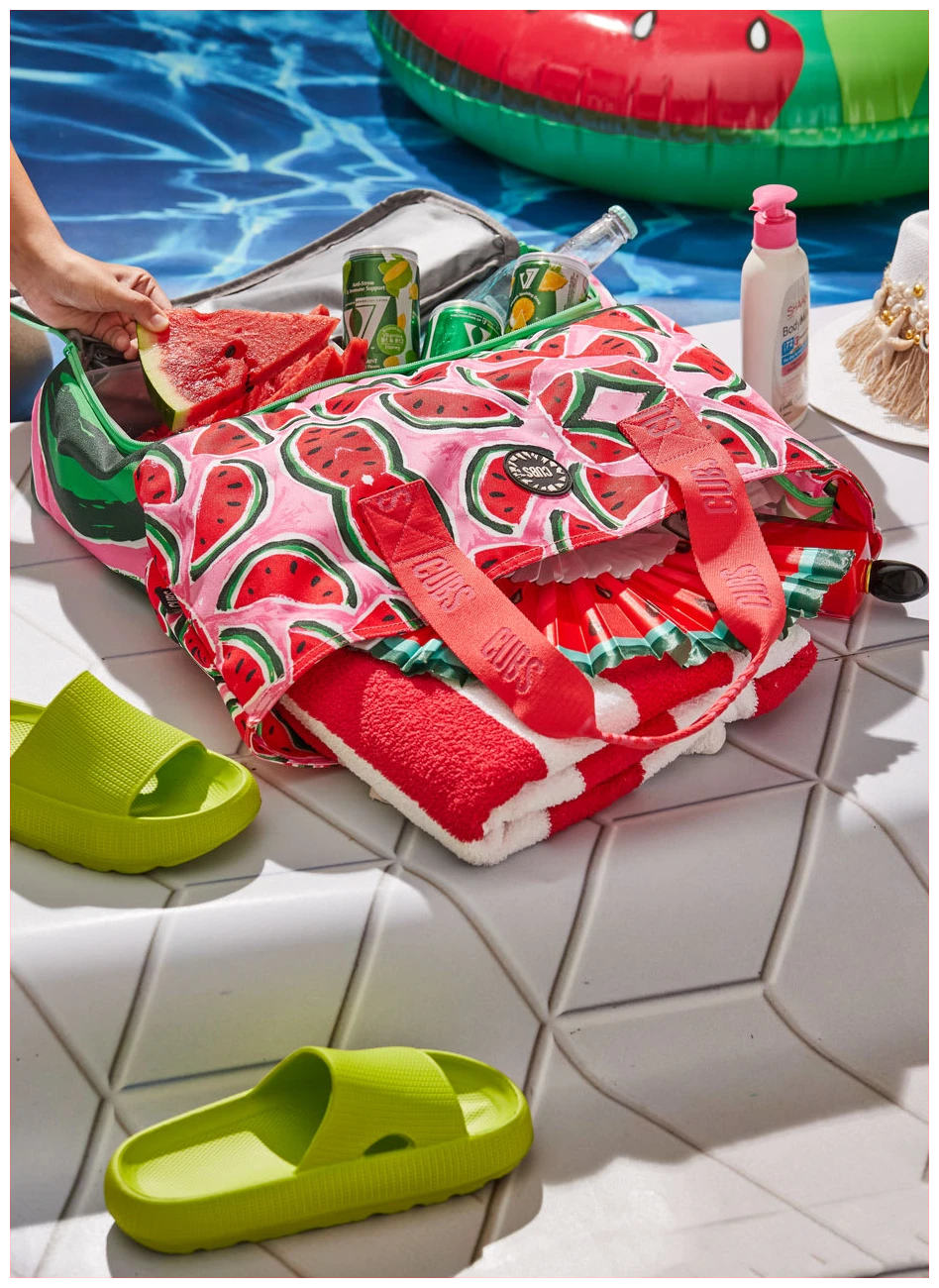 Watermelon Pink Fiesta Tote/Cooler