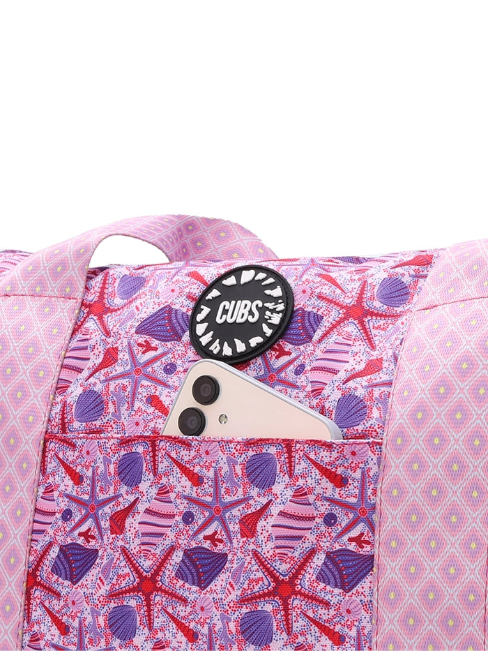 Bluish Tie Dye And Pinky Stars Double Face Tote Bag