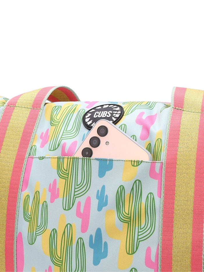 Cactus And Swirls Double Face Tote Bag