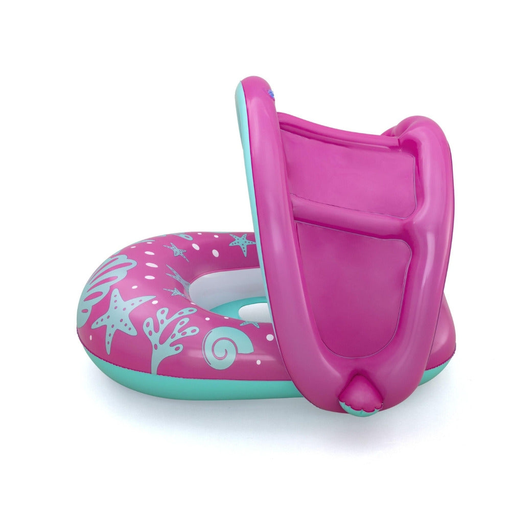 Bestway® Splash Star™ Inflatable Shaded Baby Boat Float - 74 cm x 74 cm