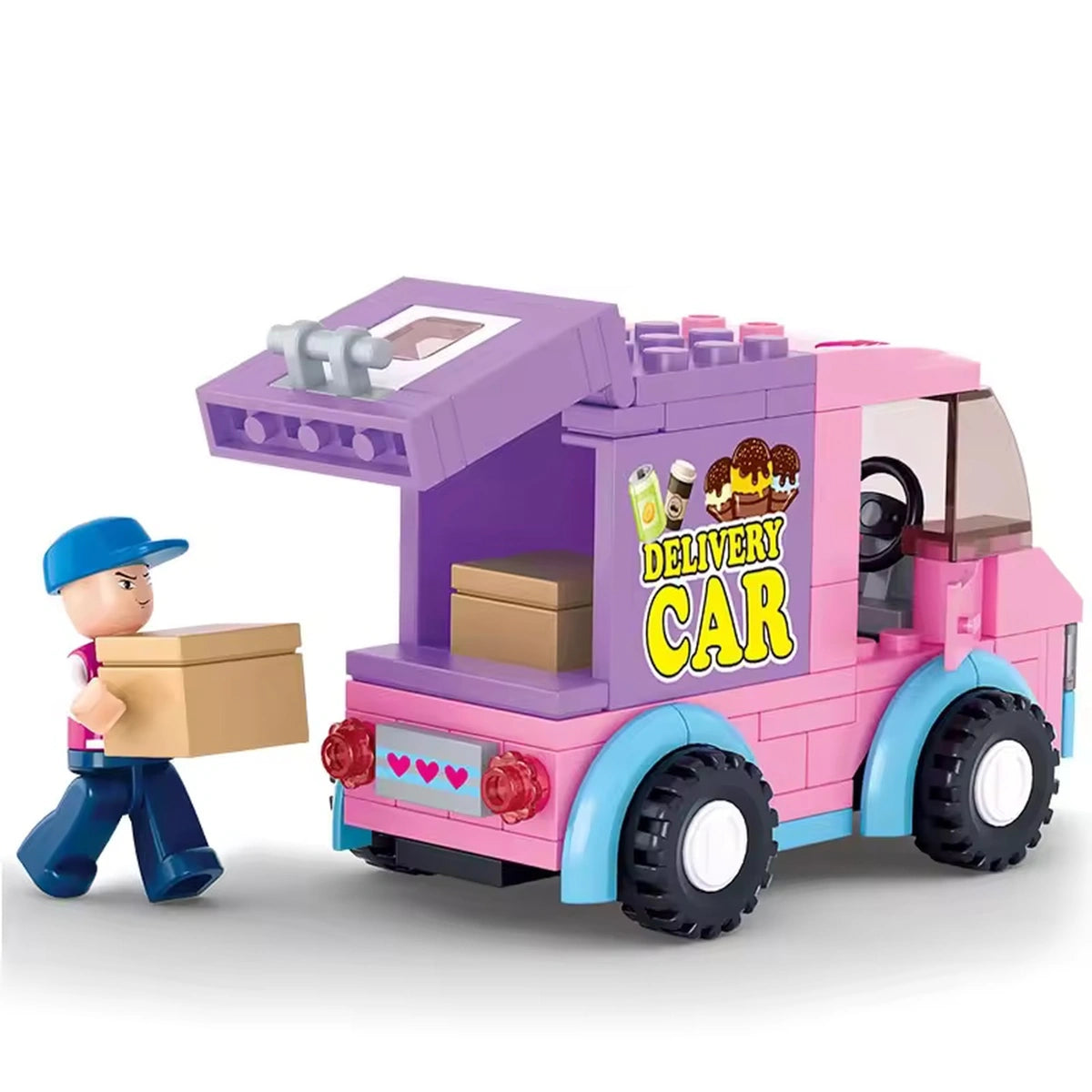 Sluban Play Bricks Girls Dream Delivery Van, Multi Colour