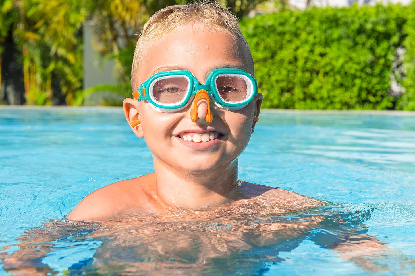 Bestway kids goggle set with nose and ear plus 3 in 1