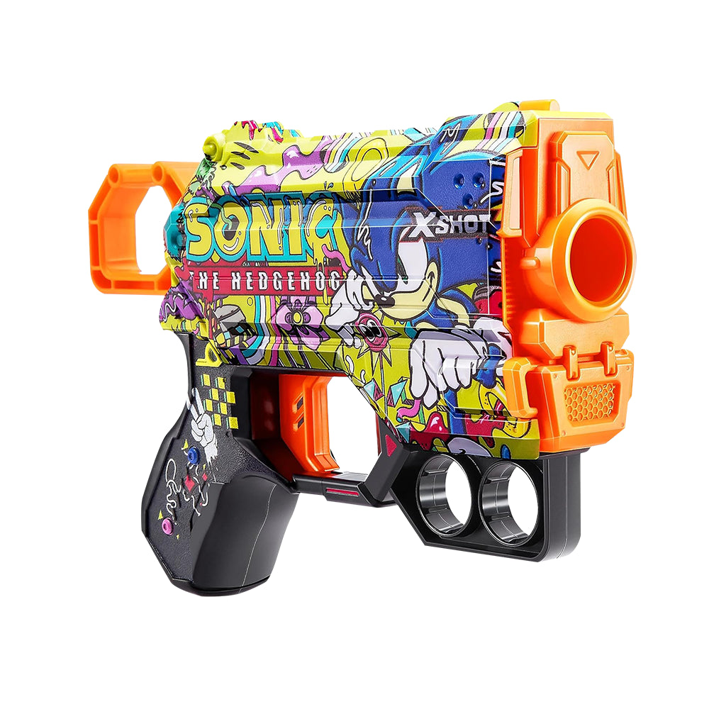 X-Shot Skins Menace Blaster - High-Performance Compact Blaster with Unique Design and Foam Darts