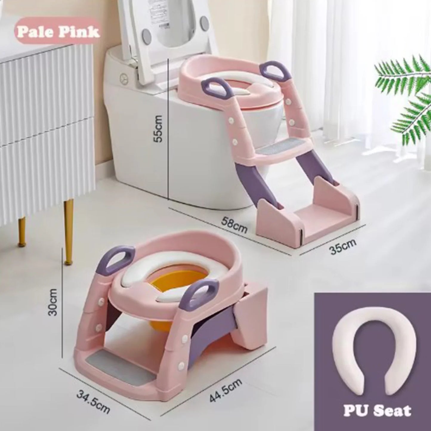 Pink Potty Training with Ladder
