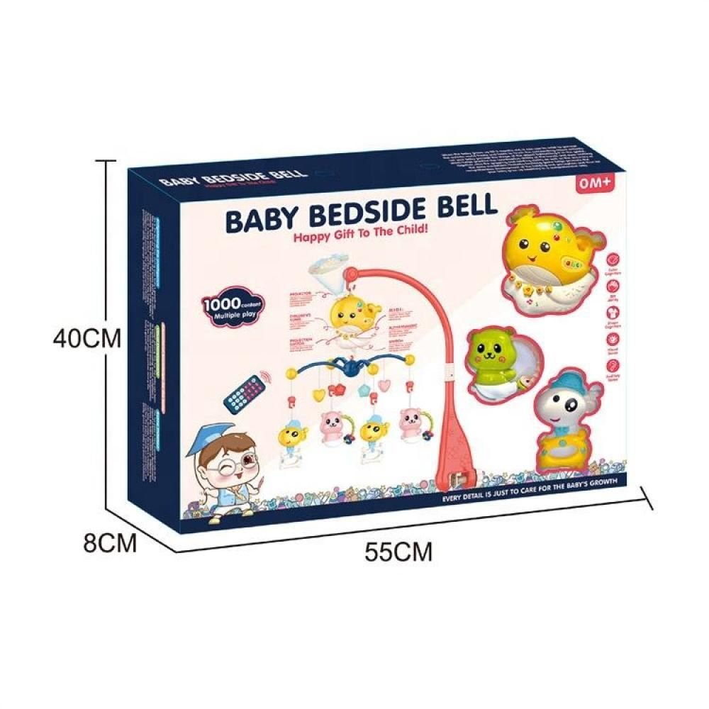 360° Musical Baby Crib Mobile with Lights & Remote